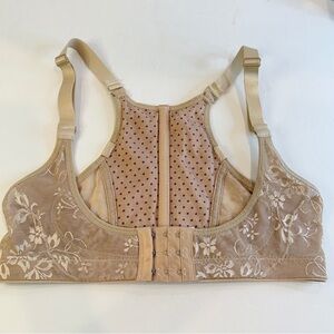 💛✨ Charming Nude Floral Mesh 💛Longline Bralette One Size